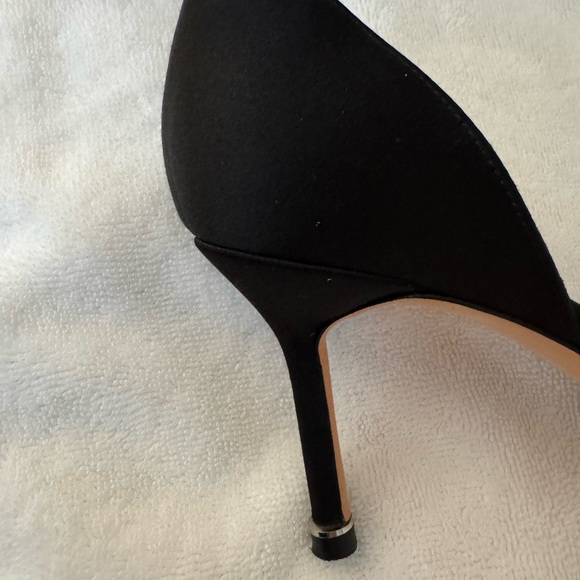 Manolo Blahnik Black Heels with Crystal Embellishment - Picture 9 of 13